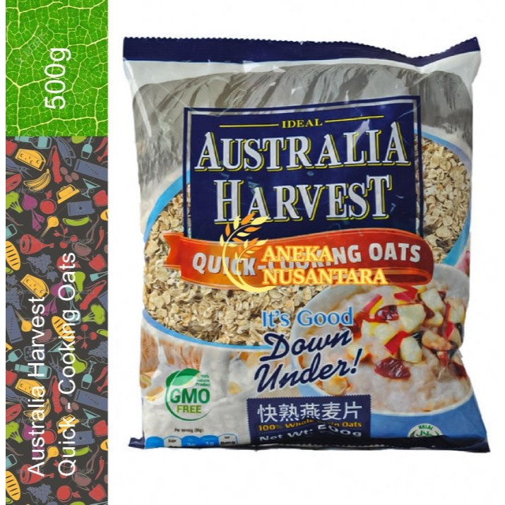 

Australia Harvest Quick Cooking Oats 500g ideal Oatmeal Sereal oat 500 gram