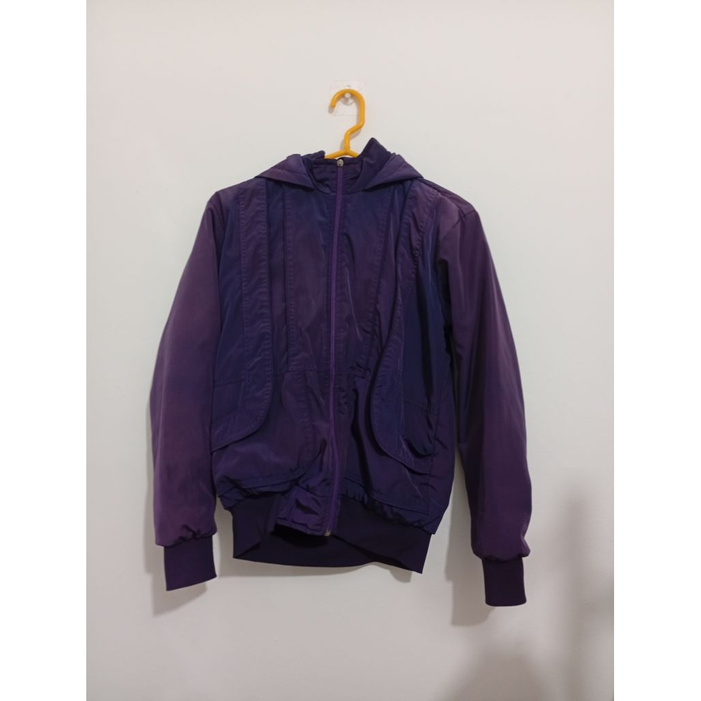 Jaket Hoodie Wanita Tebal Bahan Waterproof PL