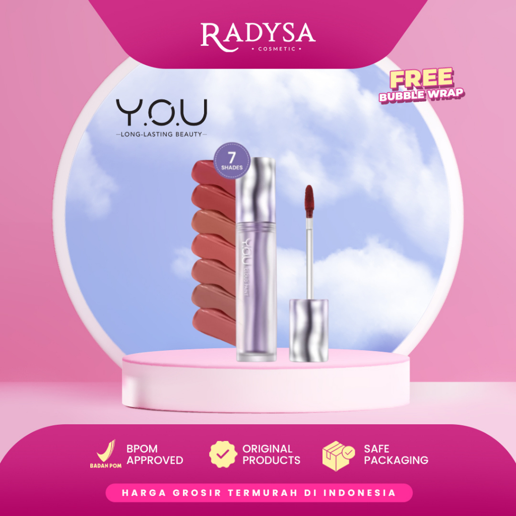 RADYSA - YOU Cloud Paint Matte Lasting Lip Cream Lipstik - Lip Cream Matte Lip Matte Lipstick