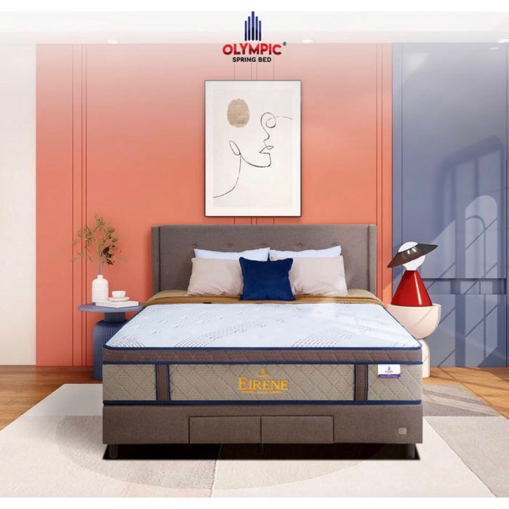 SET springbed olympic eirene per pocket + divan laci Hb celine(FULL SET) makassar murah promo