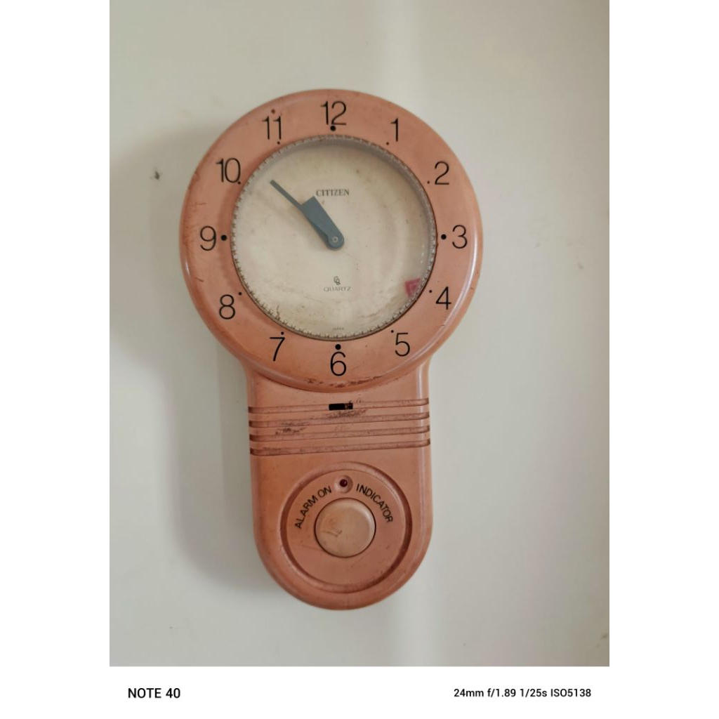 jam dinding jadul merk citizen era 78 sangat normal