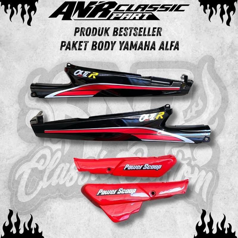 cover body yamaha alfa set bok aki alfa set striping yamaha alfa body set alfa