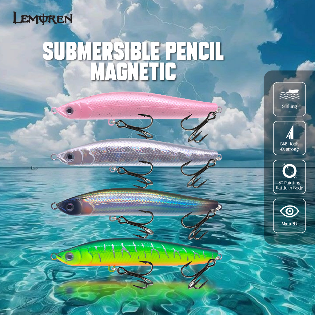 Umpan pancing minnow Pencil sinking 12g/16g lure pencil swimbait sinking MN185