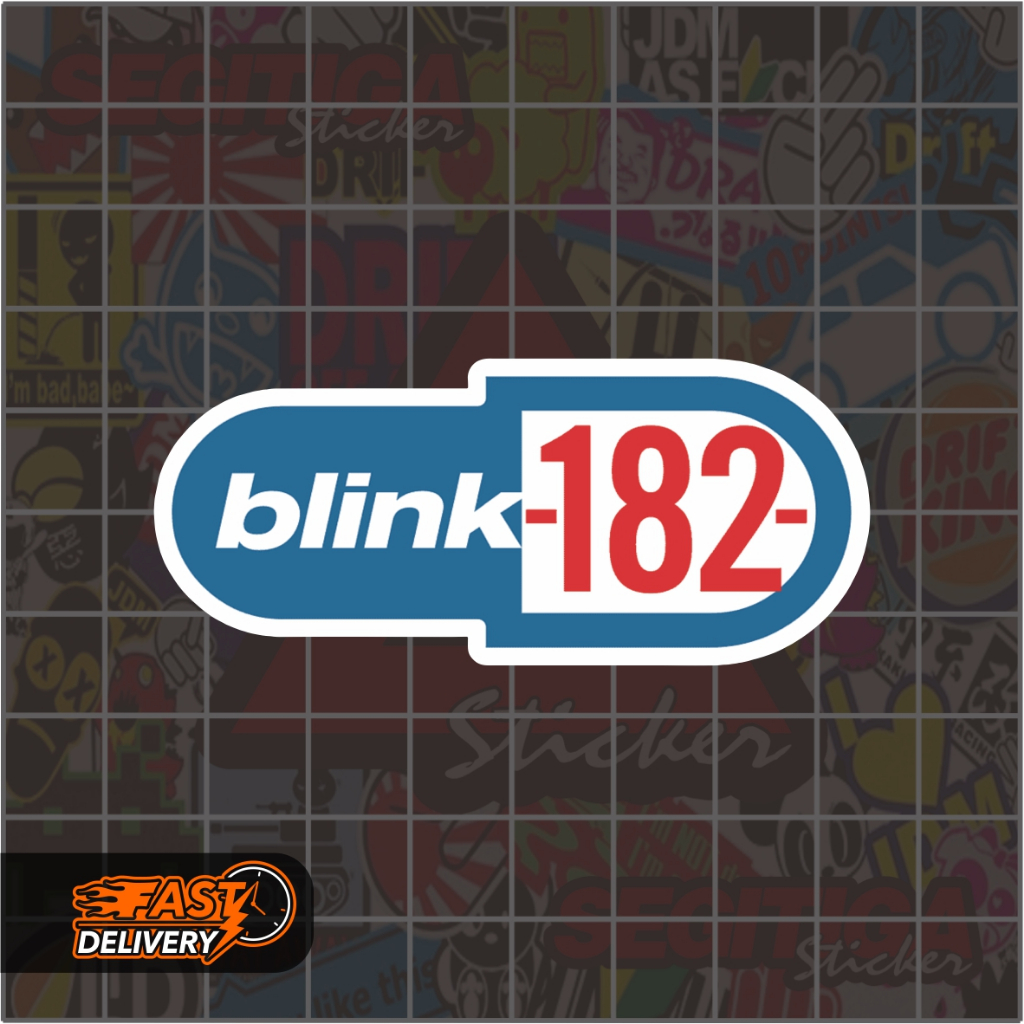 

Sticker Blink 182 Ukuran 7 x 3 Cm