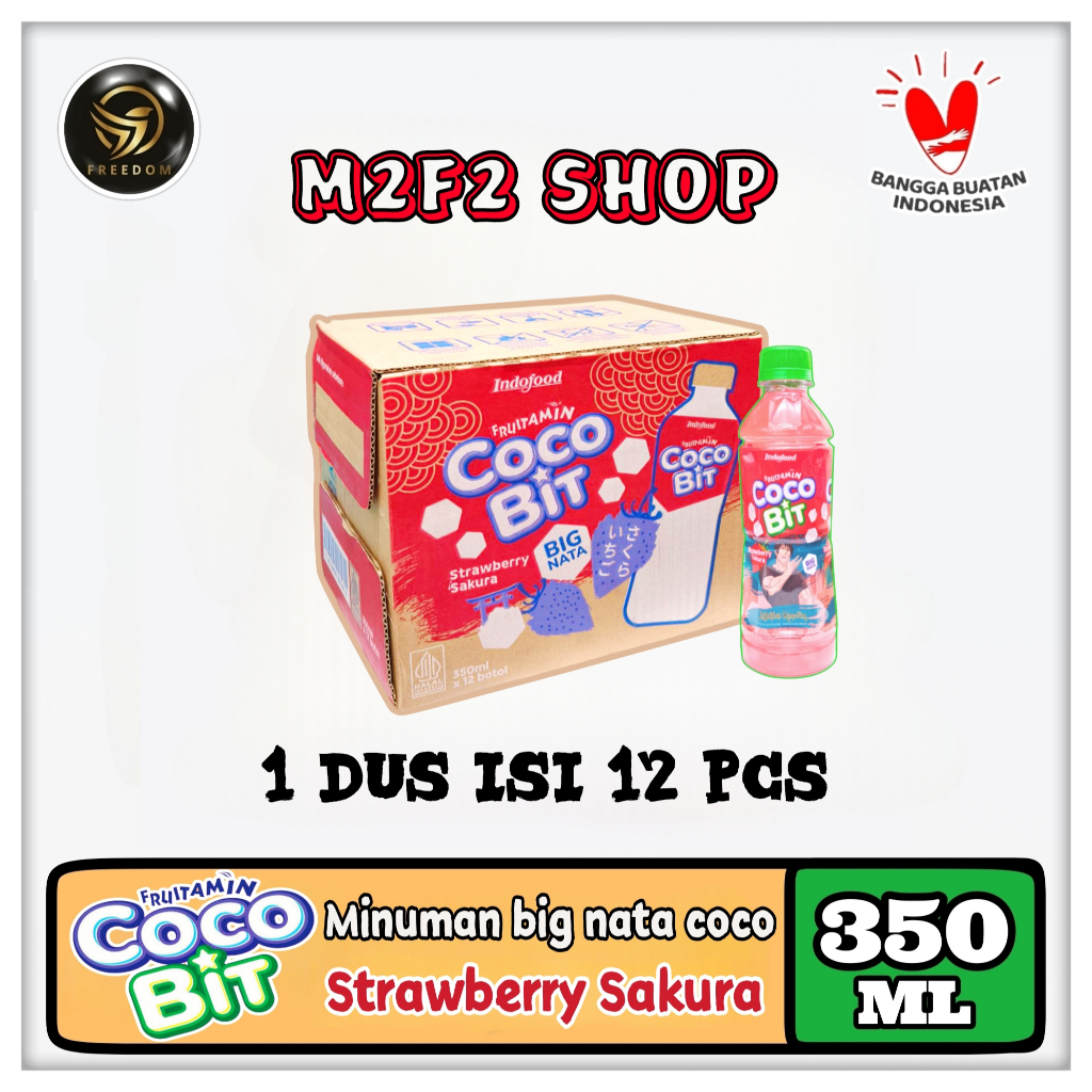 

Fruitamin Minuman Cocobit Big Nata De Coco Strawberry Sakura | Stroberi Botol Pet - 350 ml (Kemasan Karton)