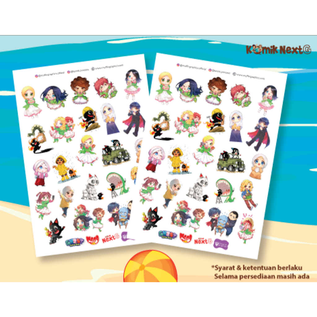 

[Pastel Books-CAB] (TIDAK DIJUAL) STIKER SET KARAKTER - CAB