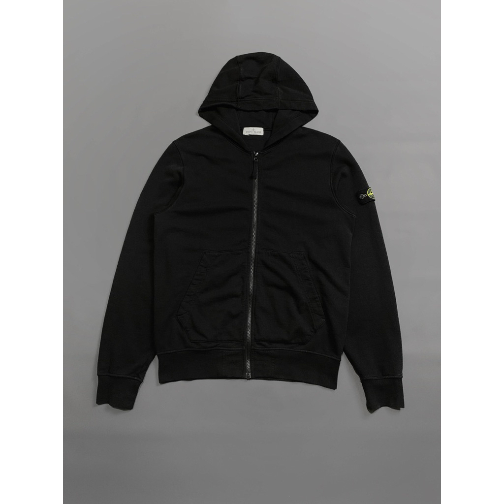 Stone Island Zip hoodie Junior - Black