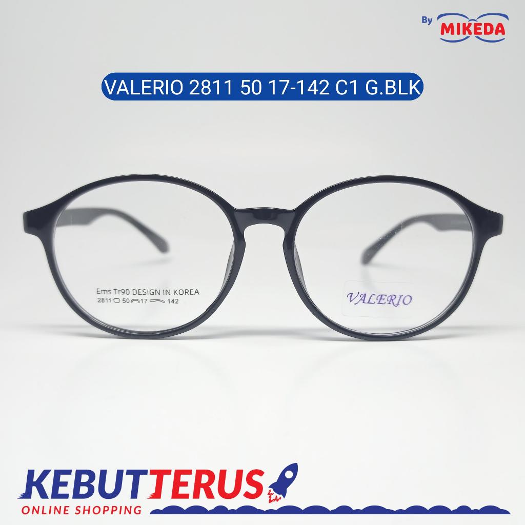 Mikeda-FRAME KACAMATA VALERIO 2811 C1 G.BLK + LENSA(MINUS/CYLINDER)