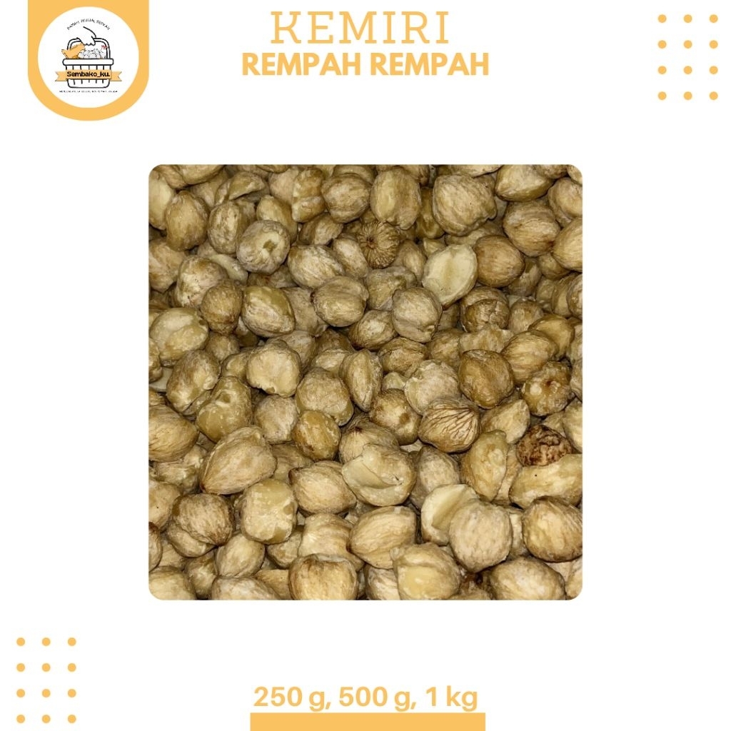 

Kemiri Bulat 250g, 500g, 1kg