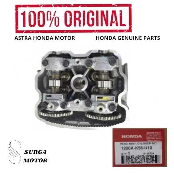 Deksel Head Blok Cop New Assy Cylinder Set 1200AK56N10 1200A-K56-N10 Kepala Silinder Baru CBR Sonic 