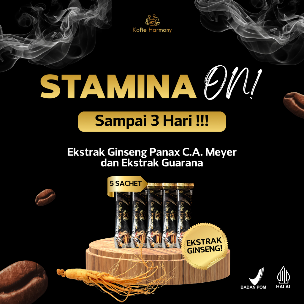 

Kofie Harmony 4 Sachet Kopi Susu Instan Aromatik Rasa Lembut dan Creamy Cocok untuk Santai