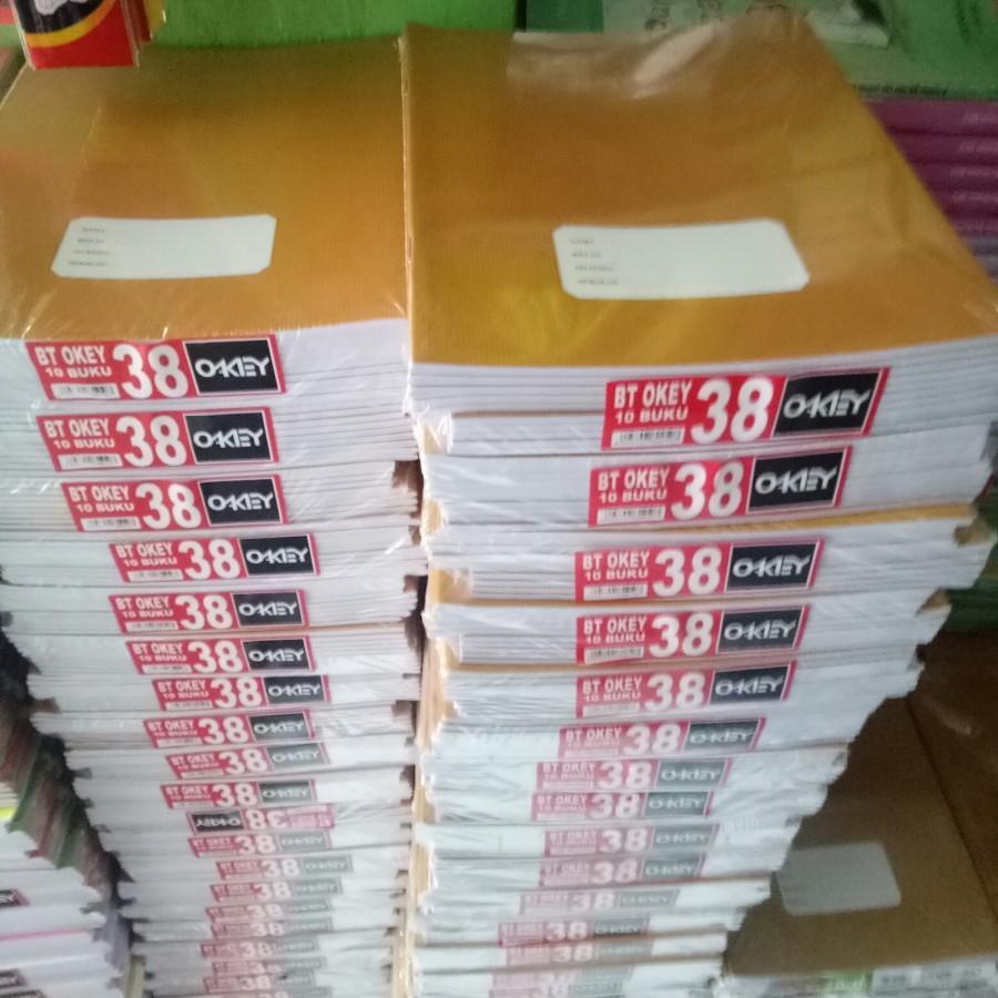 

Ay00! Okey Buku Tulis Bergaris 38 Lembar Per Pack Original (Isi 10 PCS) / Buku SiDu Kiky Sampul