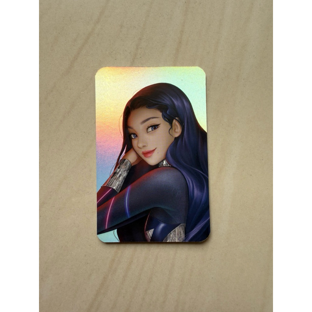 Photocard aespa Karina Black Mamba MD MERCHANDISE hologram (OFFICIAL)