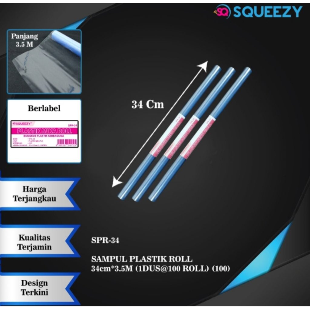 

Sampul plastik roll meteran squeezy 34 cm dan 45 cm