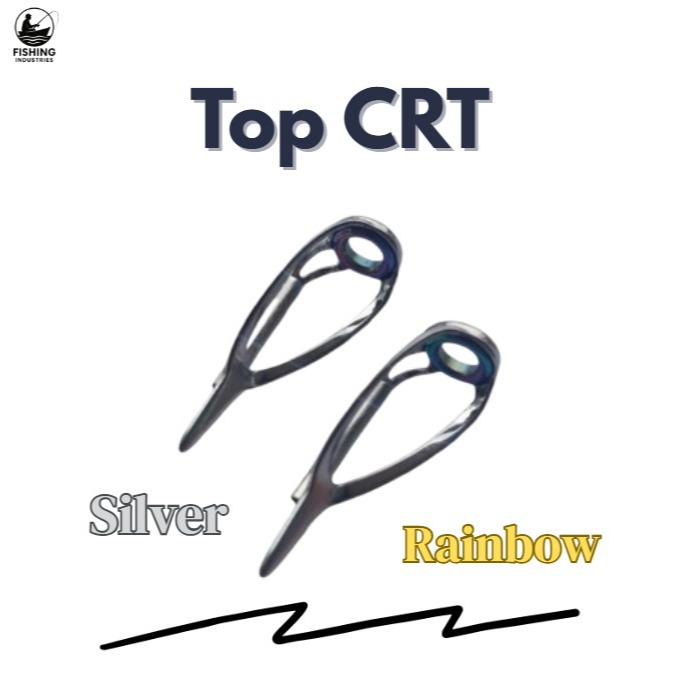 Ring Top Guide Joran CRT Rainbow Keramik Anti Karat untuk Custom Joran Pancing