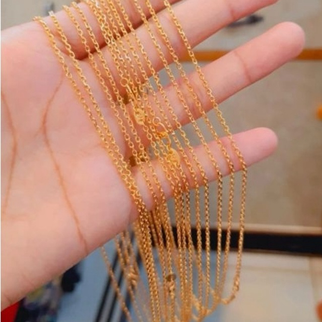 Kalung Rantai Nori Anak EMAS ASLI Kadar 375/8K Berat 2 gram