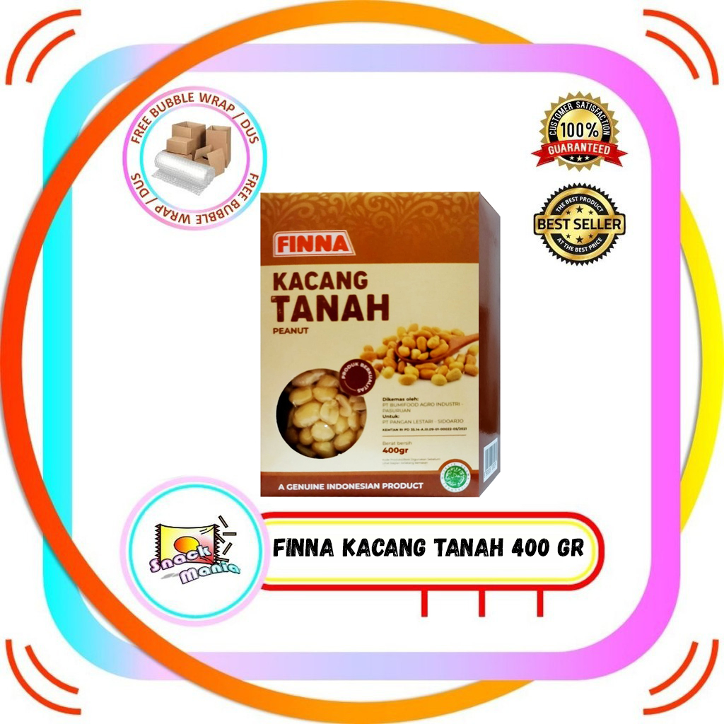 

Finna Kacang Tanah Kupas 400 gr ~ Peeled Peanuts