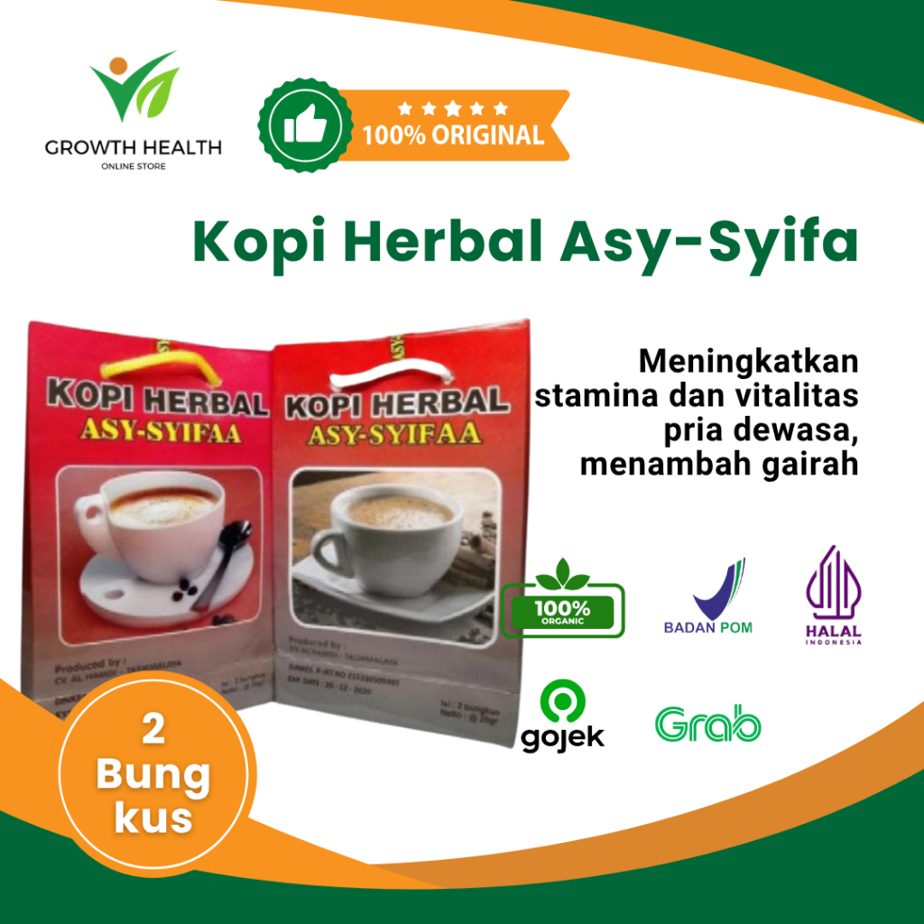 

ASY-SYIFAA Kopi Herbal Asy-Syifa Original Isi 2 Bungkus | kopi Herbal asy syifa
