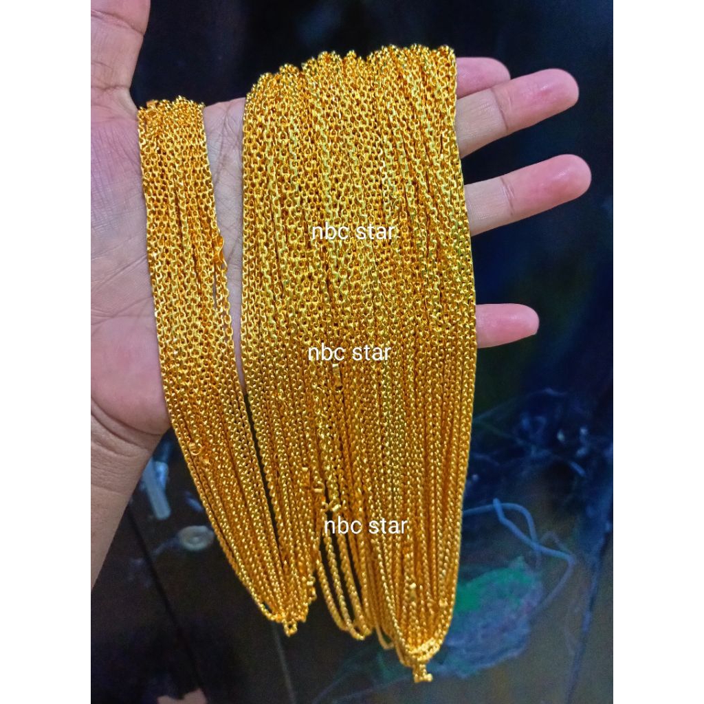 Kalung rantai nori emas 24