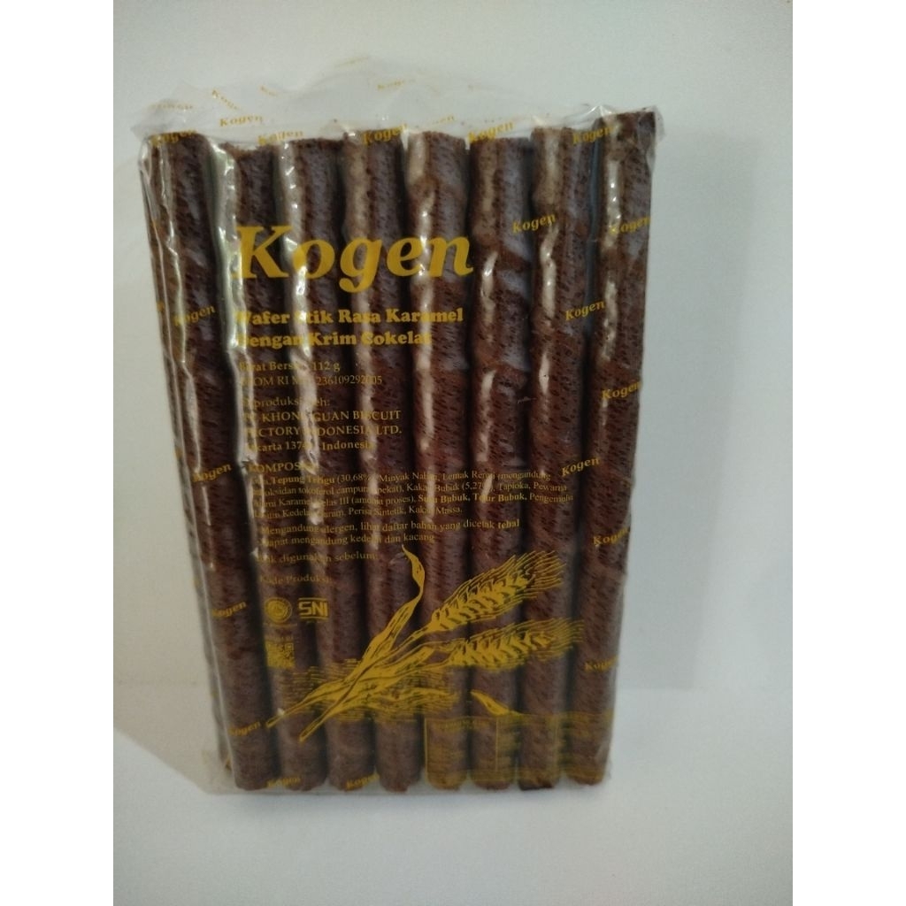 

wafer stick kogen vanila dan caramel isi 16 pcs
