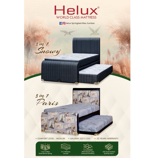 HELUX 3 IN 1 – Tidur Nyaman, Ruang Maksimal, Gaya Menawan