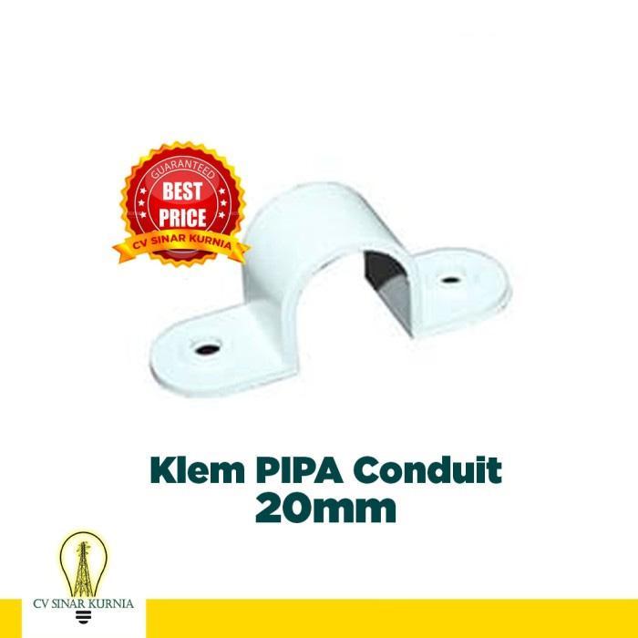 Klem PIPA Conduit 20mm / Klem pipa listrik
