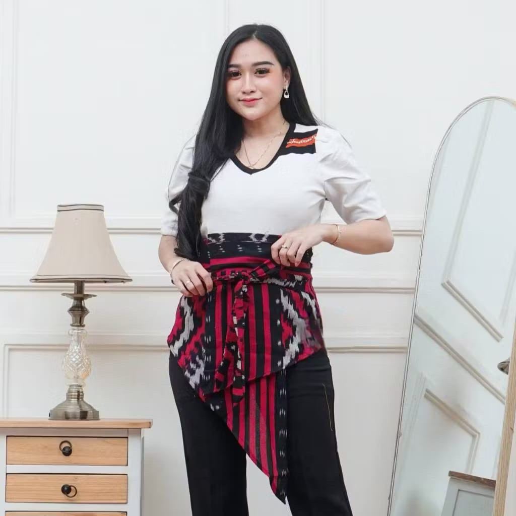 obi tenun ikat - belt tenun - ikat pinggang tenun wanita