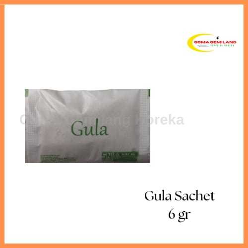 

Gula Putih Sachet/White Sugar Stick 6gr 1 pack isi 250pcs