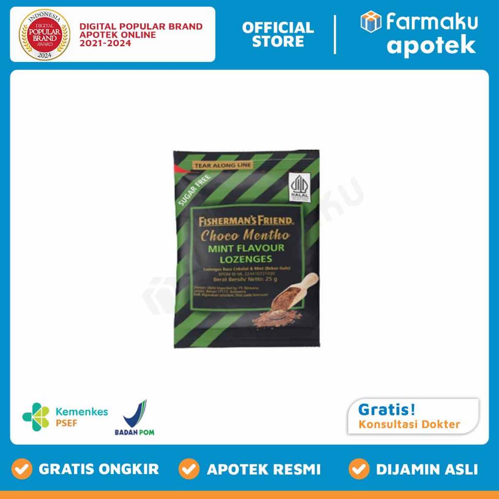 

Fishermans Friend Choco Mentho Mint 25 gr - TJD
