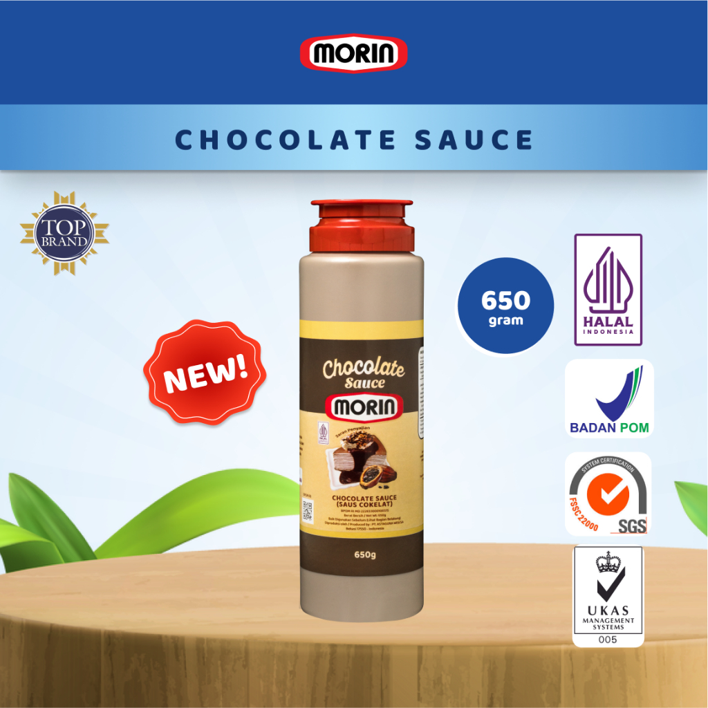 

Morin Cokelat Sauce Tube 650 gr