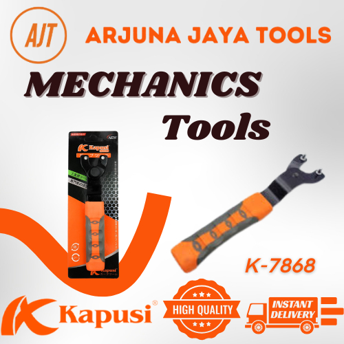 KUNCI GERINDA KAPUSI K-7868 HIGH QUALITY KUNCI PEMBUKA MATA GERINDA ANGLE GRINDER SPANNER WRENCH ORI