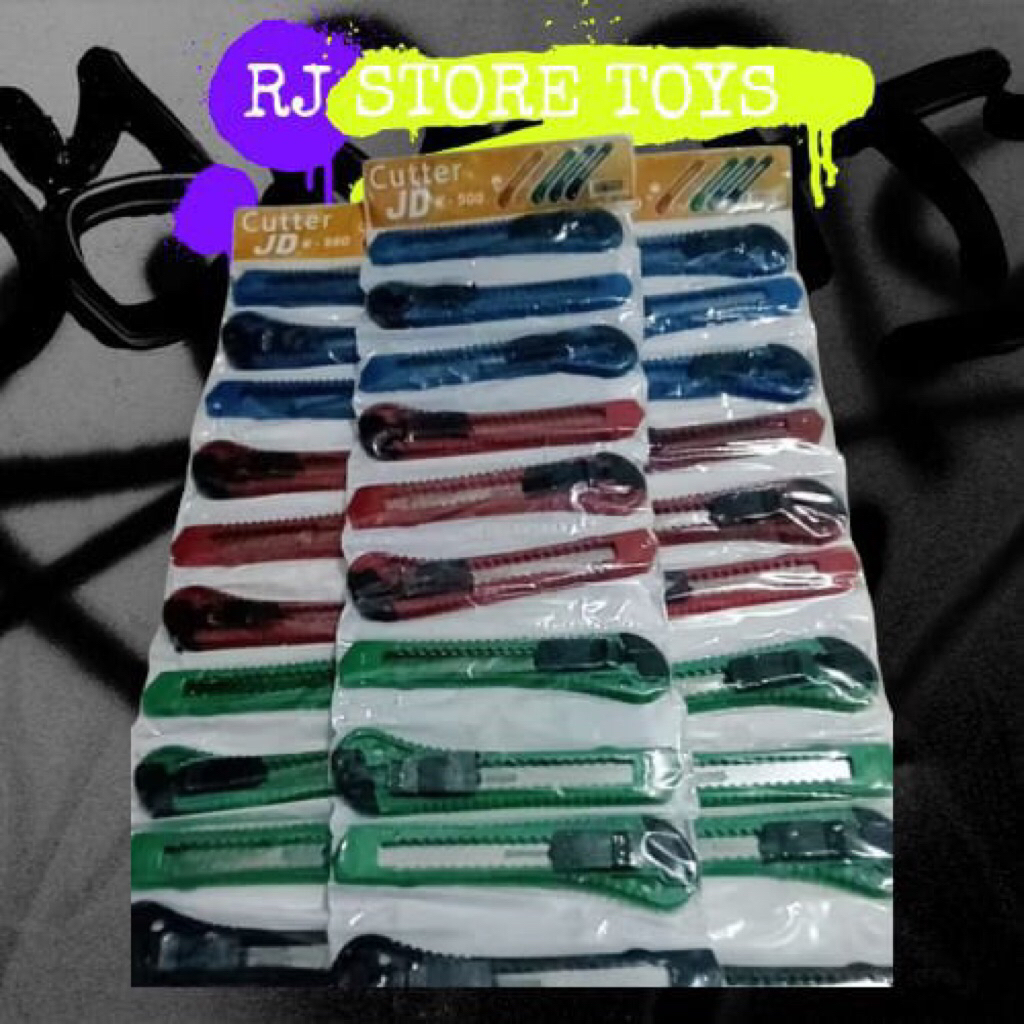

pisau cutter / cutter renceng 12 pcs / cutter isi 12 pcs
