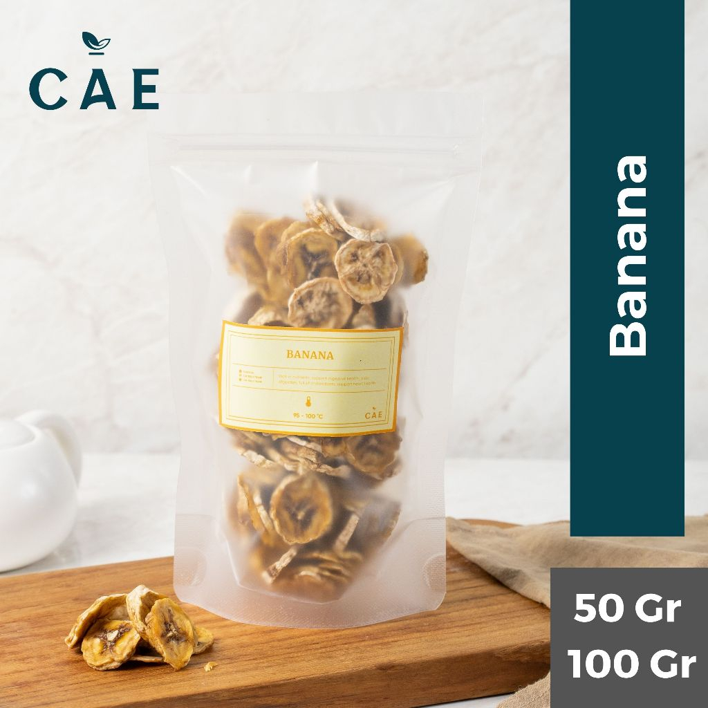 

Banana Dried Buah Pisang Kering Fruit Natural Alami Premium 50-100 Gr