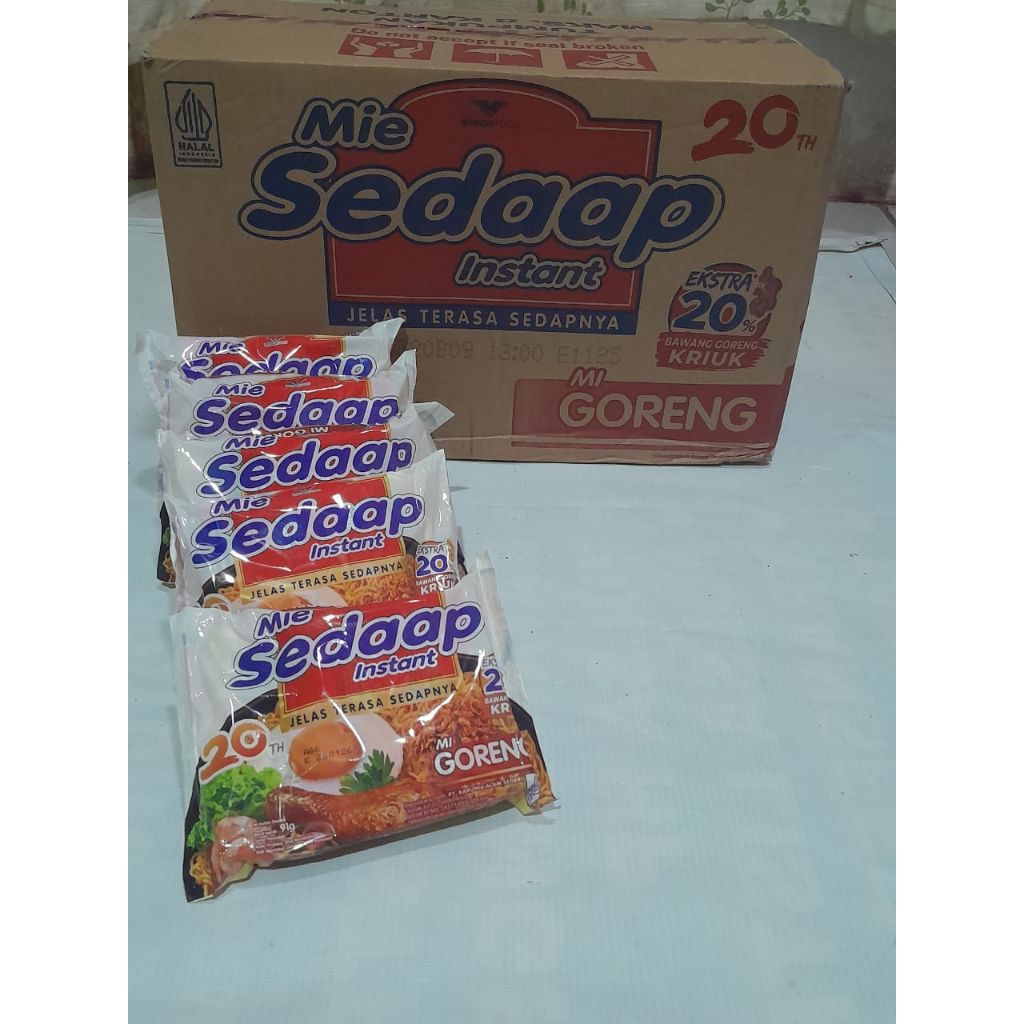 

Sedap Mie Instan Goreng 5 Bksx90gr