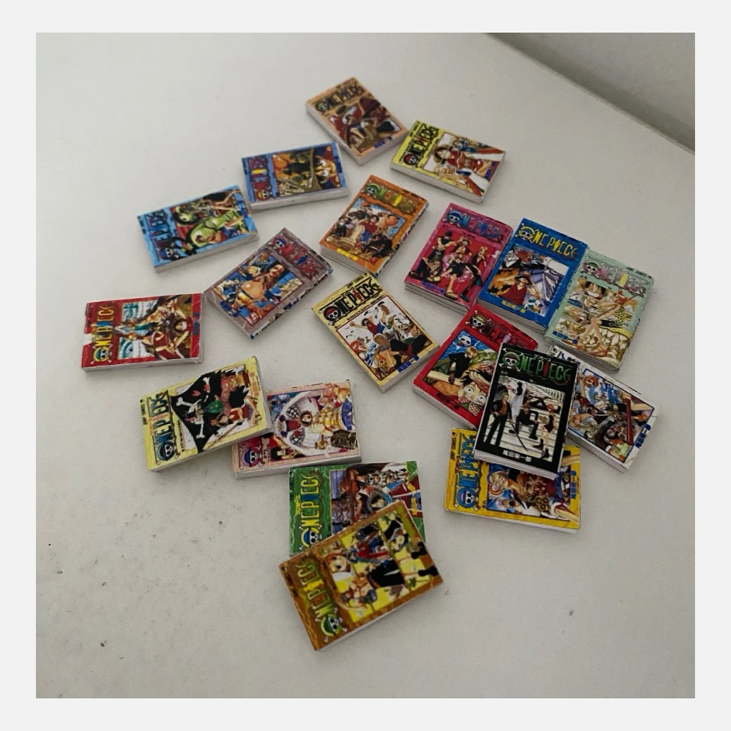 Custom Miniatur Diorama Manga One Piece Komik - Custom Komik - Miniature Book Comic