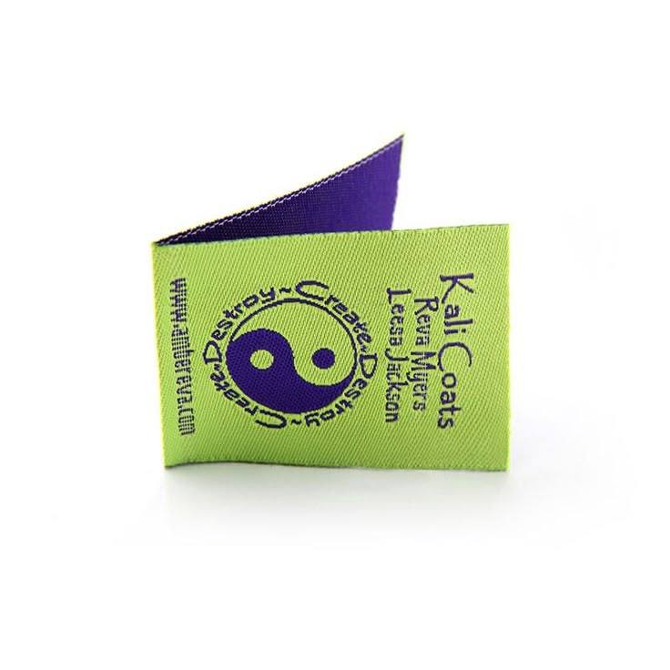 Label Woven damask/woven rajut/free desain/custom logo