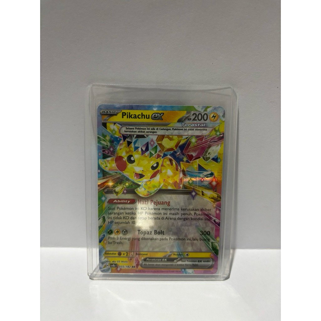 RAW ~ Pikachu ex RR sv8s Kilat Rasi