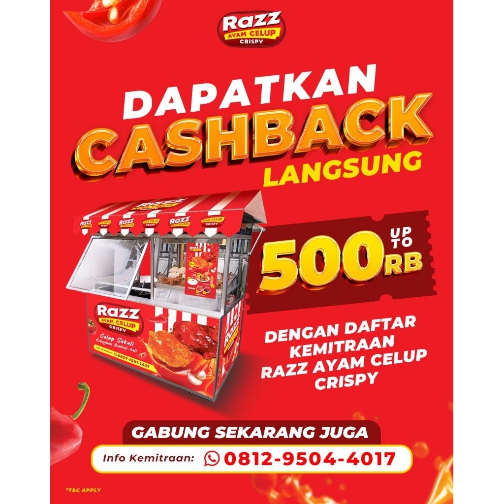

PAKET BOOTH FRANCHISE RAZZ CHICKEN