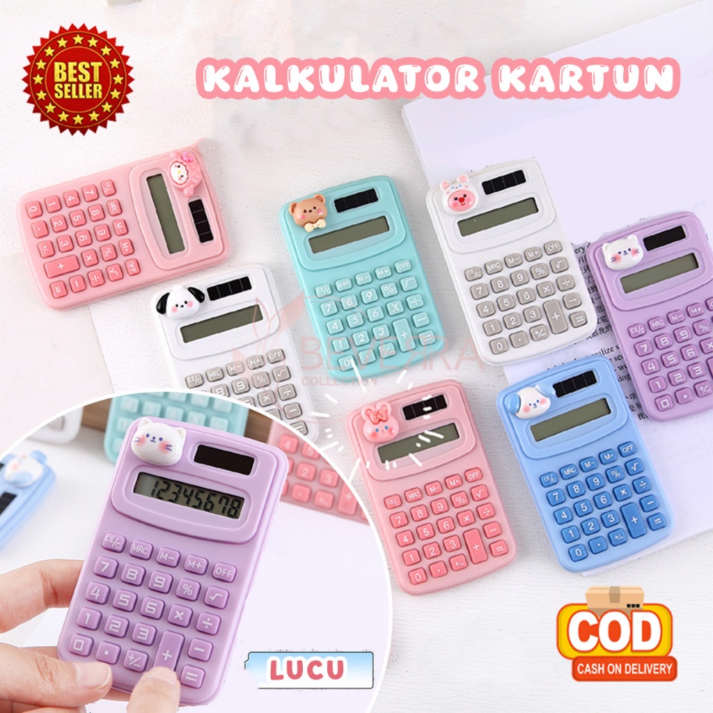 

Kalkulator Mini Lucu Portable Aksen Kartun Mini Pocket 8 Digit Perlengkapan Siswa Sekolah ATKBR