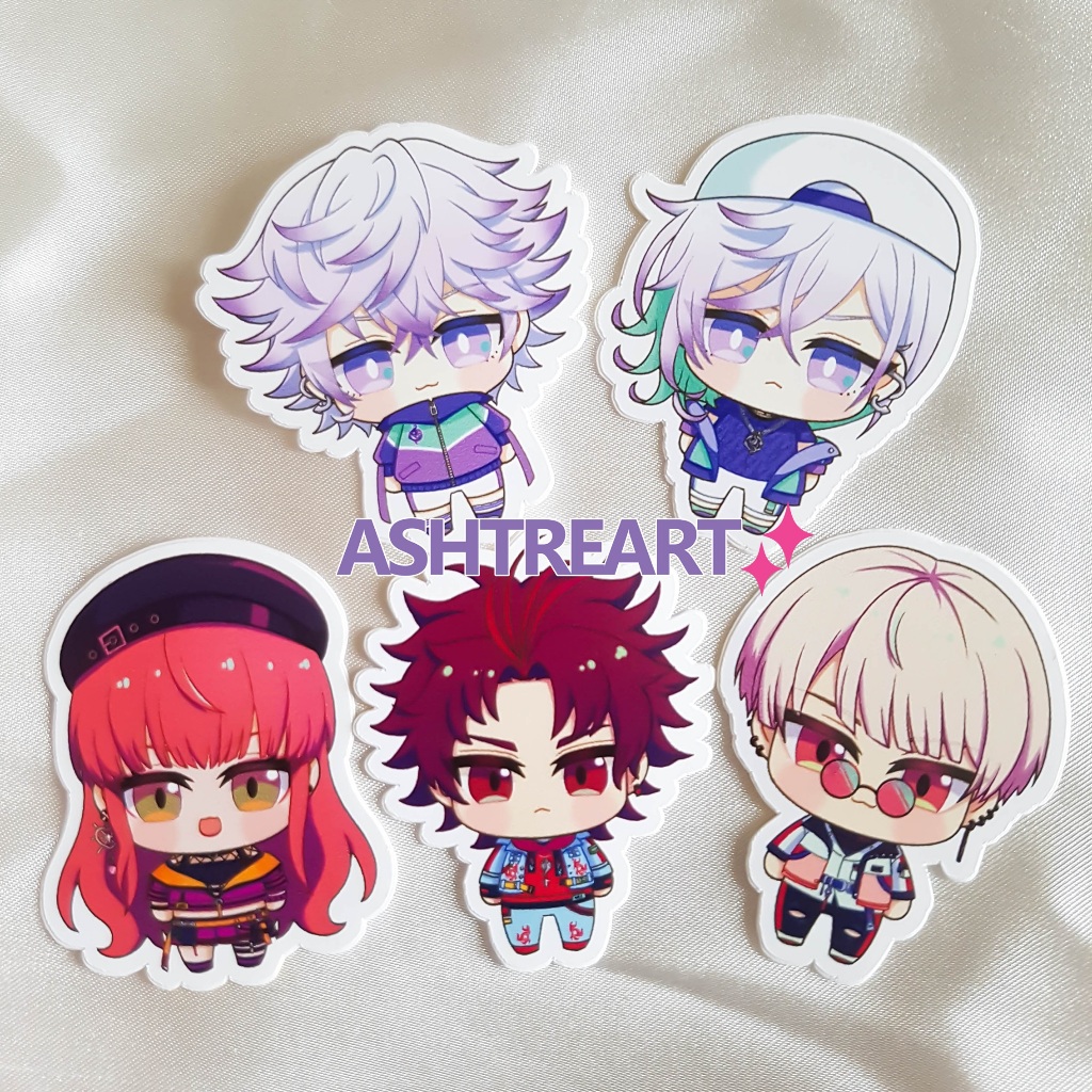 

[Ashtreart] Paradox Live Team Sticker Set | BAE Cozmez AKYR TCW Buraikan Amprule Visty 1Nm8 Gokuluck