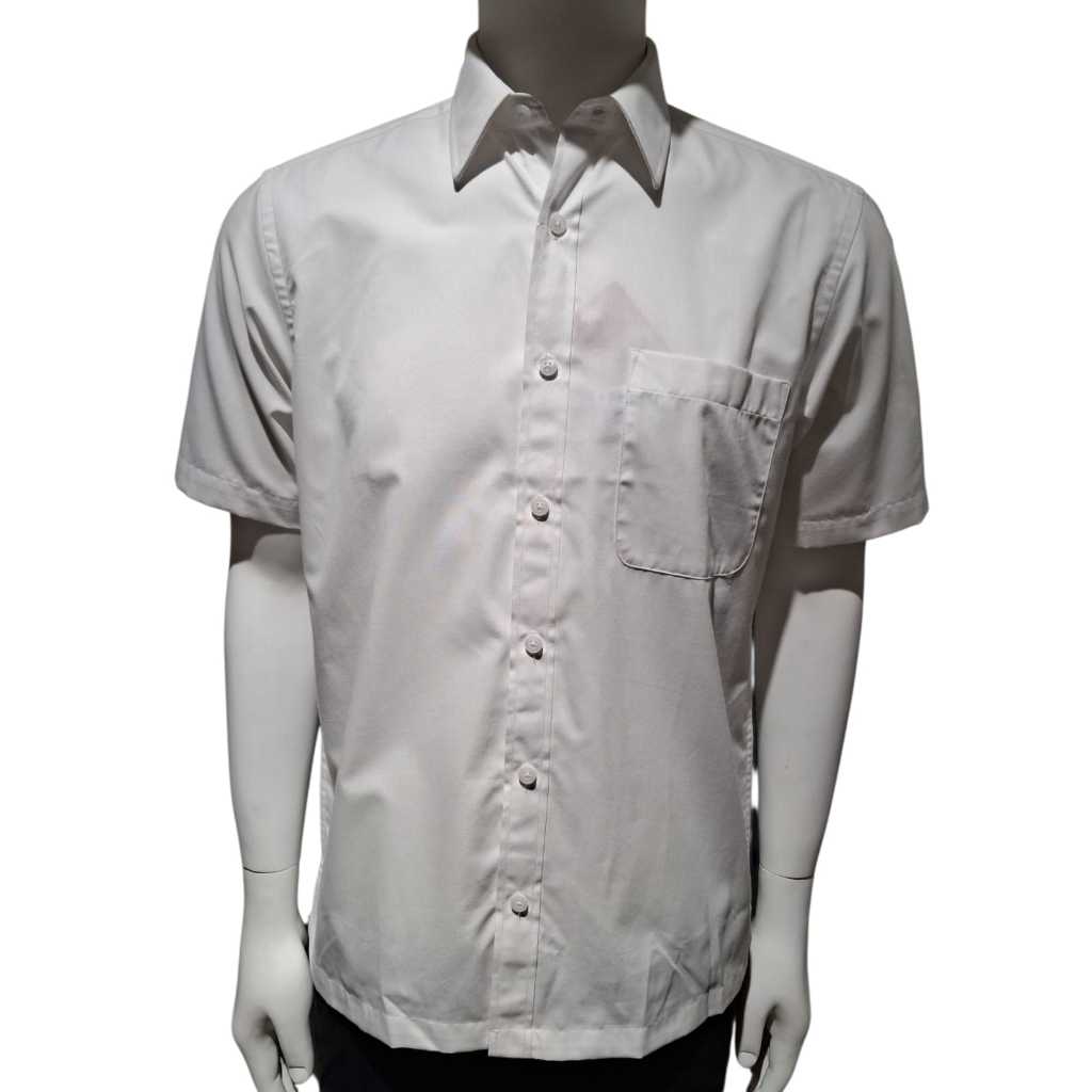 GQ 1623251 KEMEJA LENGAN PENDEK PUTIH POLOS