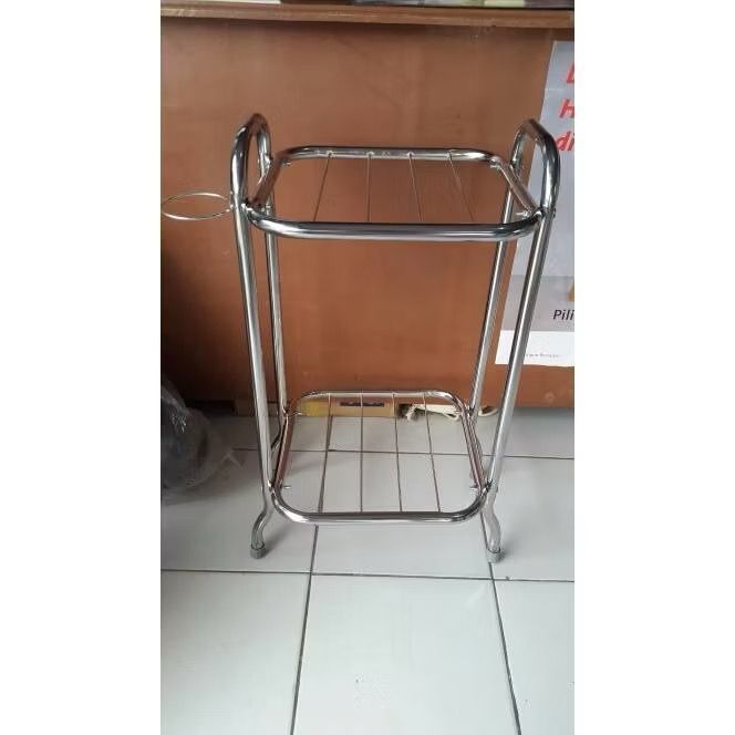 Kaki dispenser stenlist/Rak dispenser/Rak galon/Tempat dispenser/Meja dispenser/Rak dispenser galon