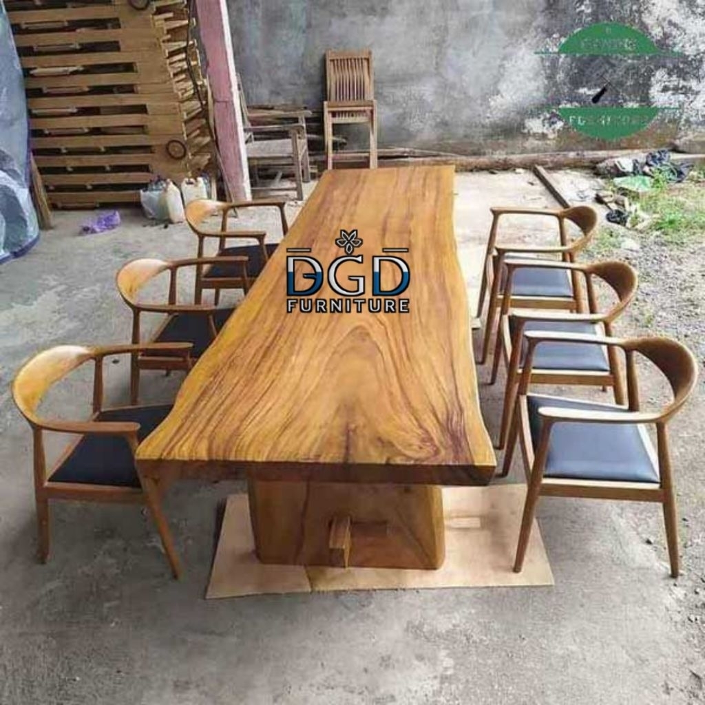 MEJA MAKAN KAYU JATI/MEJA TAMU KAYU JATI/MEJA MAKAN JATI MEWAH