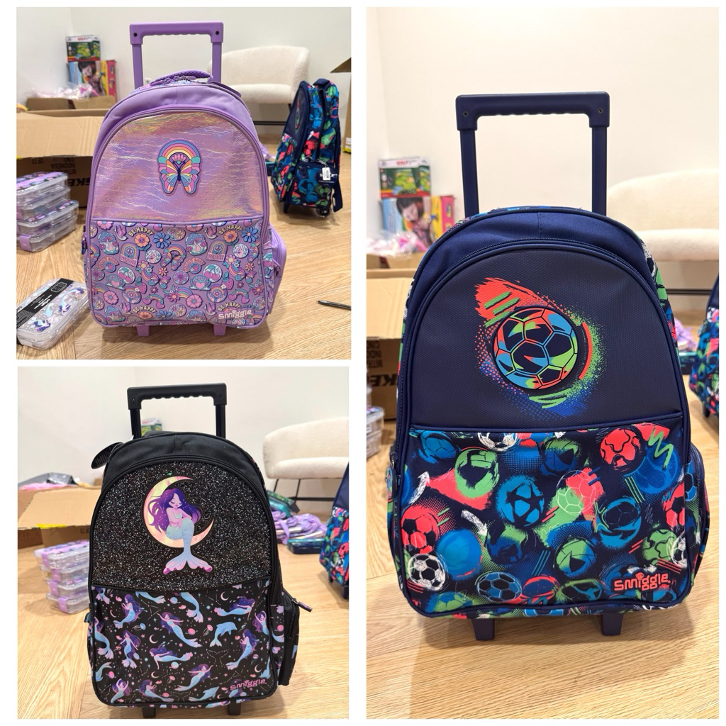 SMIGGLE BAG BACKPACK TROLLEY SMIGGLE TAS DORONG PUNGGUNG ANAK ORIGINAL
