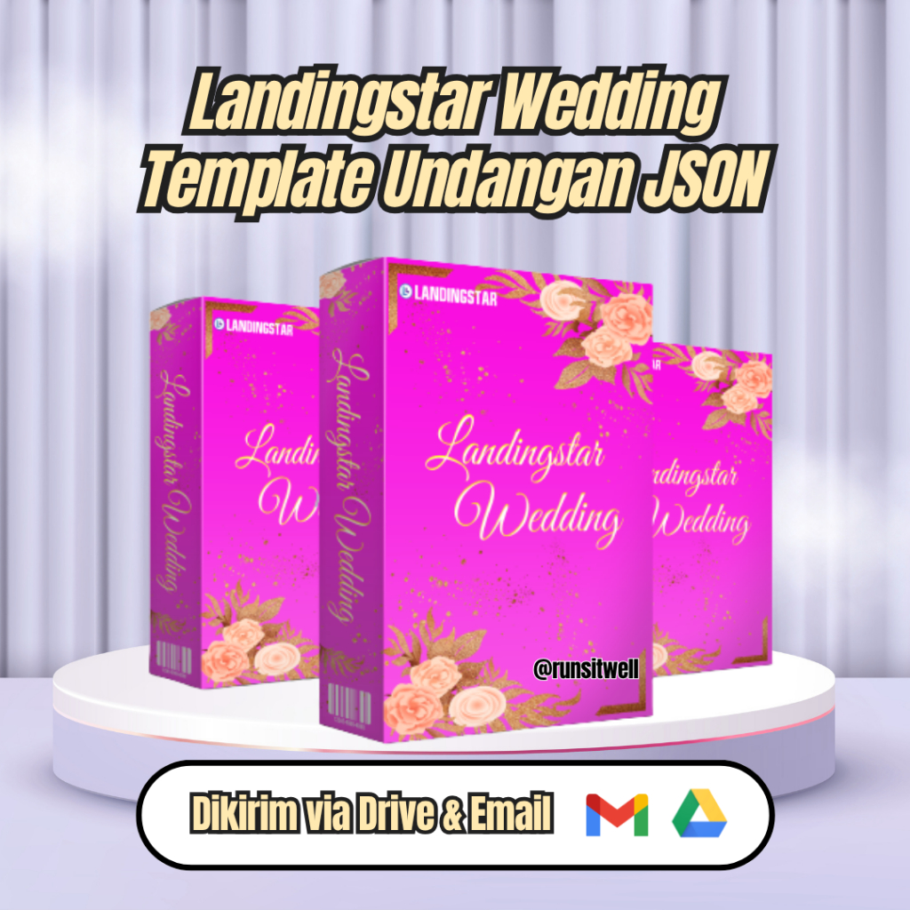 Template Undangan LANDINGSTAR WEDDING Elementor JSON Wordpress | Template Undangan Wedding Siap Paka