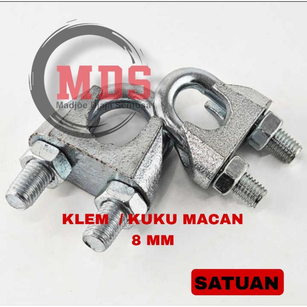 klem seling 8mm / klem sling 8mm / klem seling baja 8mm / klem sling baja 8mm / wire rope clips 8mm