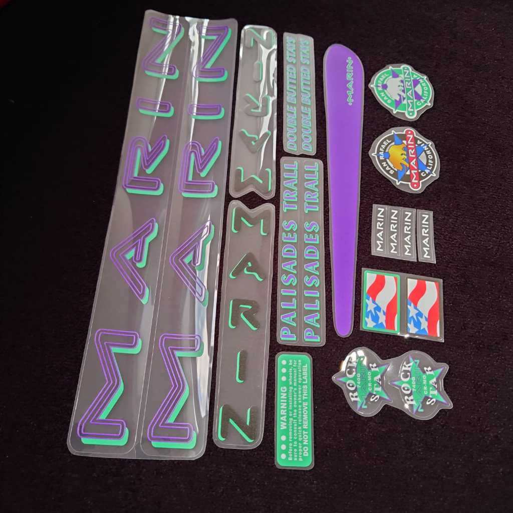 Decal Stiker MTB Mid Skool Marin Palisade Repop Kalcer