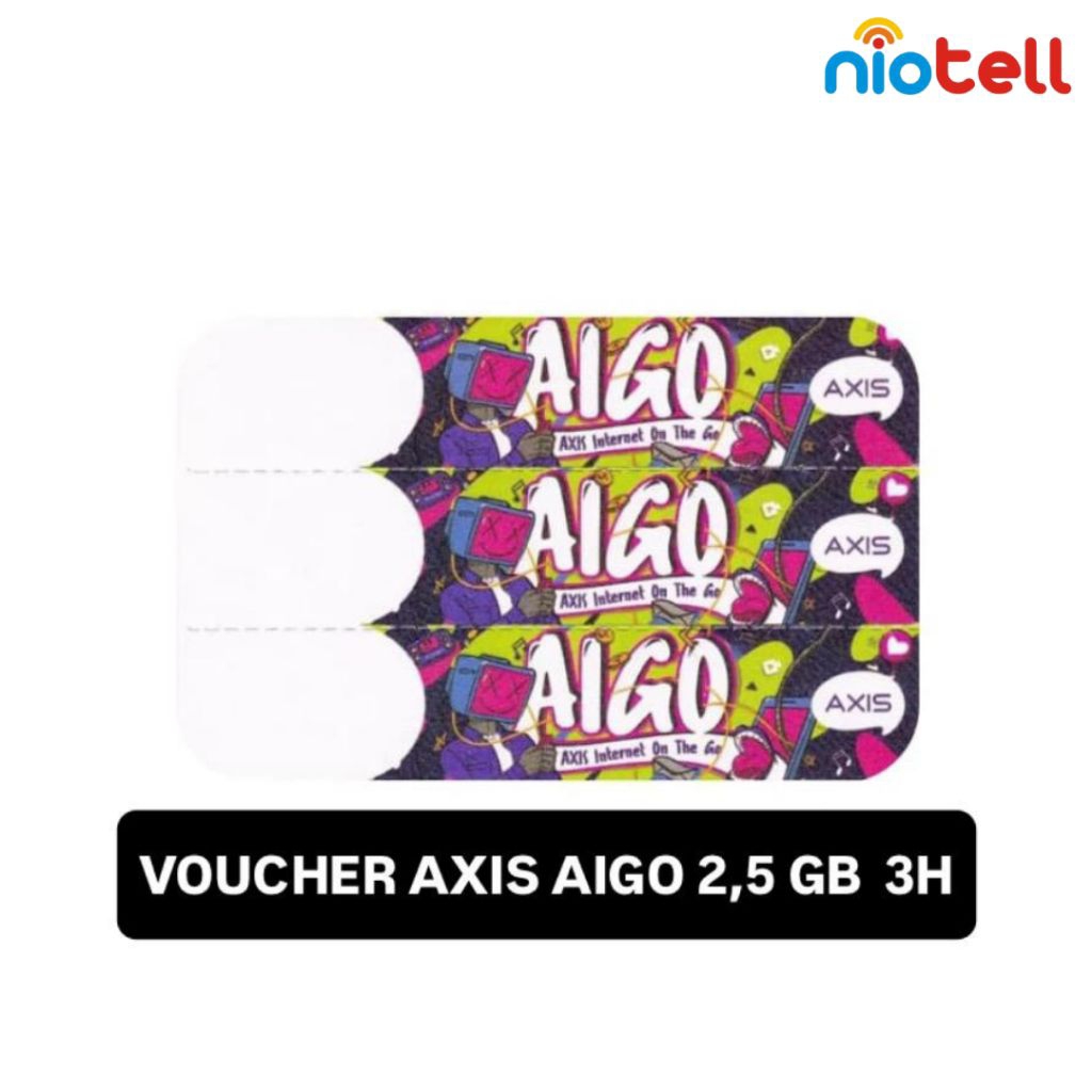Voucher Axis 2.5GB - Masa Aktif 3 Hari | Internet Cepat & Praktis (Grosir)
