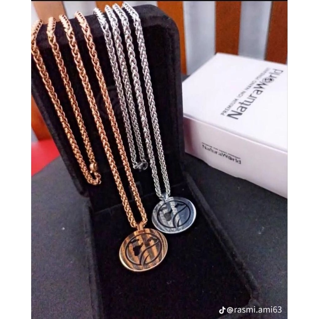 NaturaWorld Premium Kalung Ion Nano Pendant - kalung kesehatan dengan ion negative
