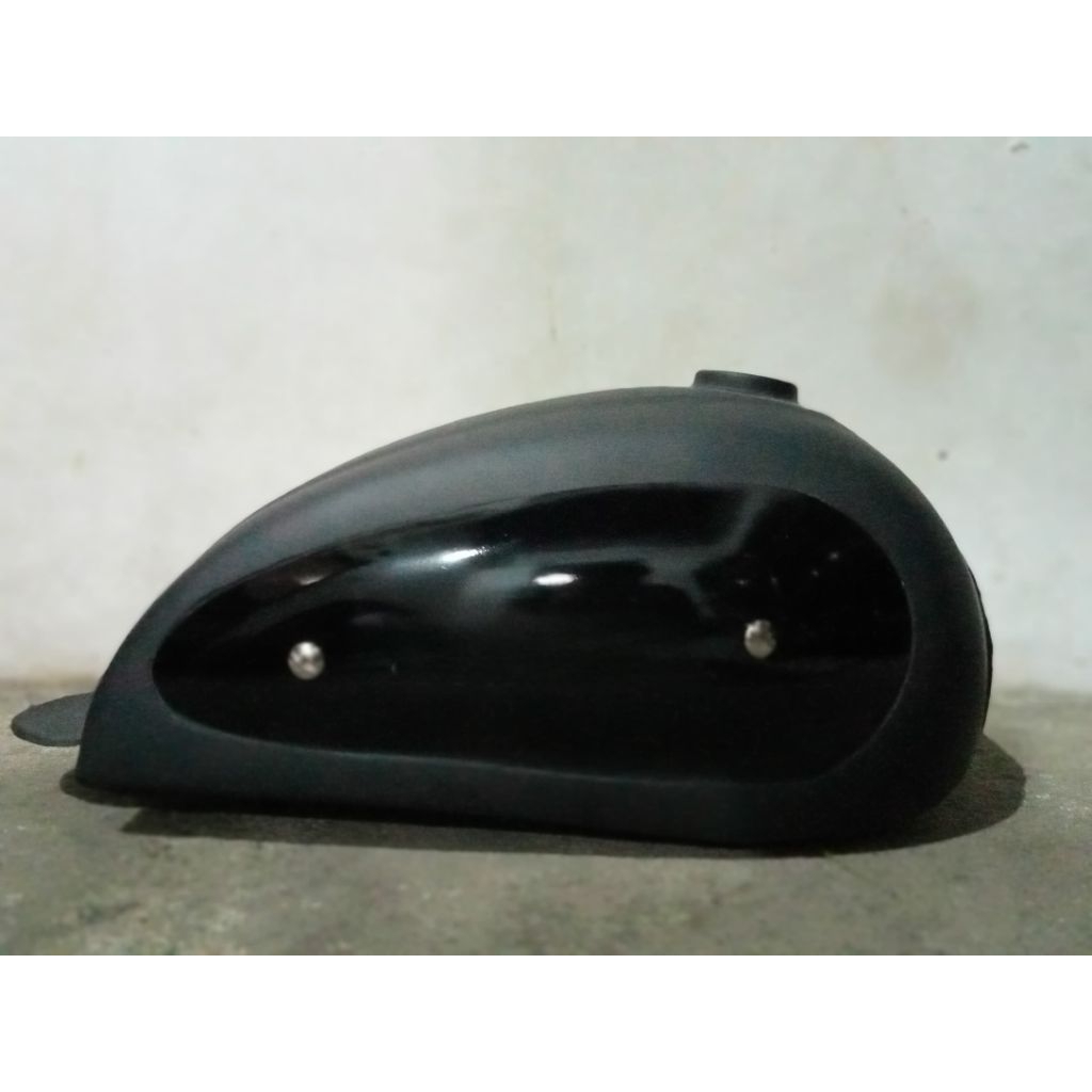 Tangki Motor Custom Scrambller Hitam Polos Japstyle Bobber caferacer bratcafe